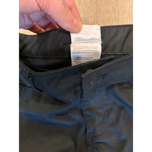 Burger King Crew Pants Women’s Size 4 Black Skinny Work Uniform Logo Pocket - Picture 6 of 7
